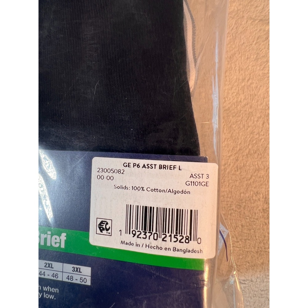 George Briefs Underwear Mid 6-Pack XL Red Blue Black Tag Free Moisture Wicking - Picture 8 of 9